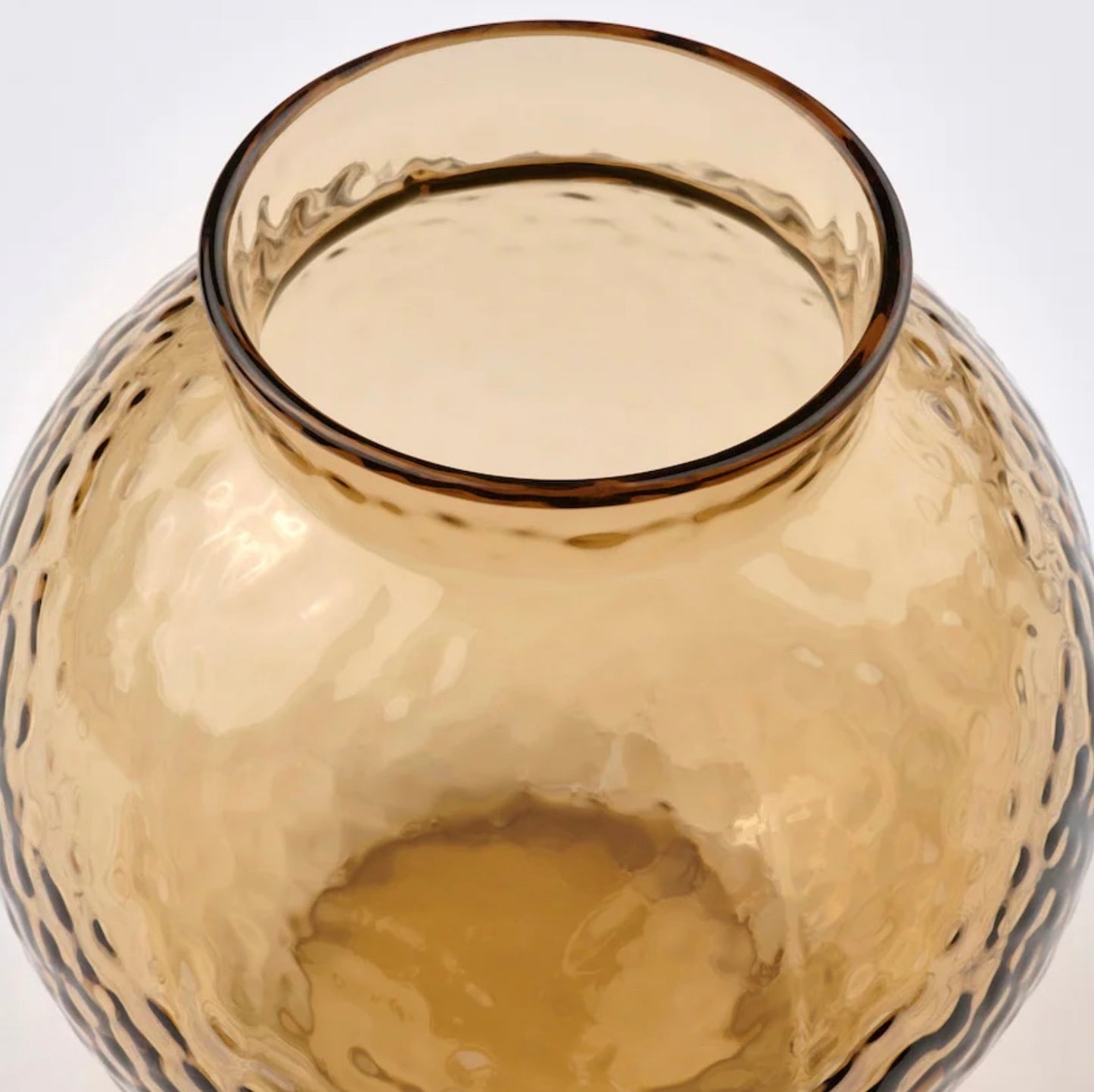 Brown Textured glass vase