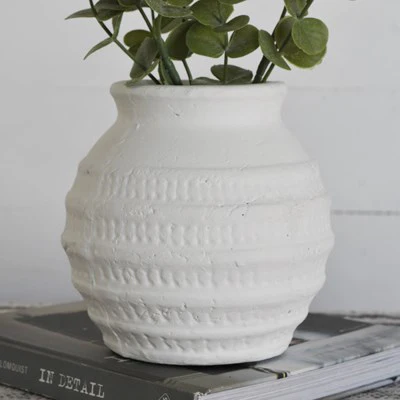 White Wash Vase