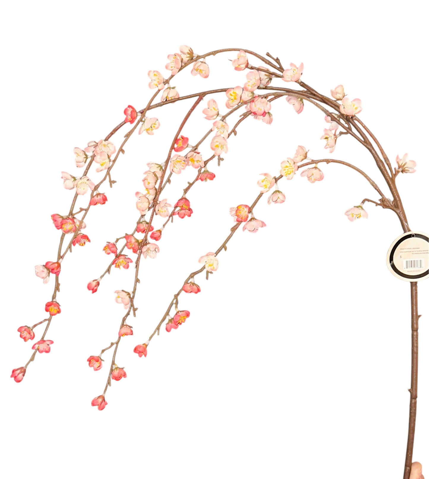 Plum Blossom Stem- pink- 42.75”