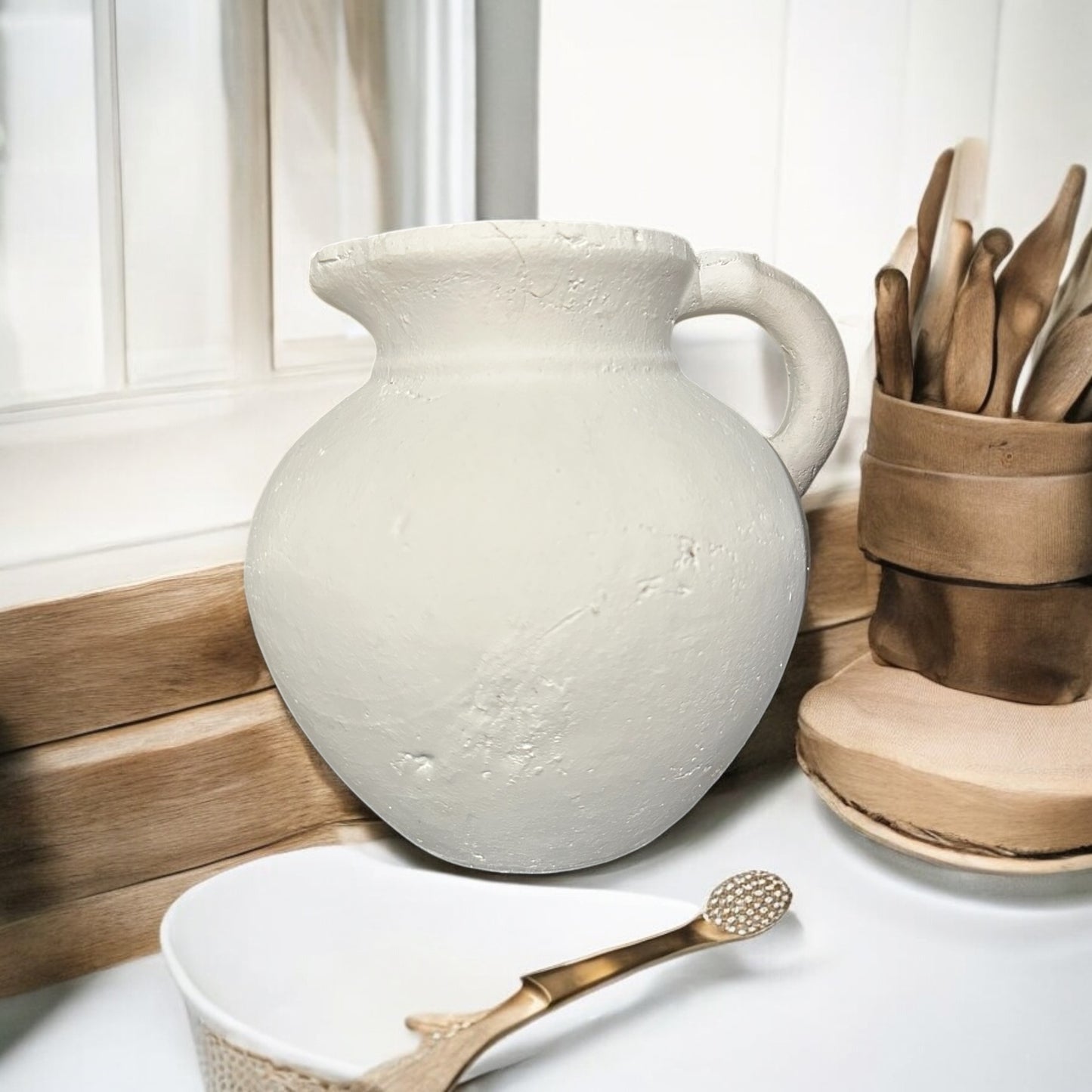 White Jug Vase