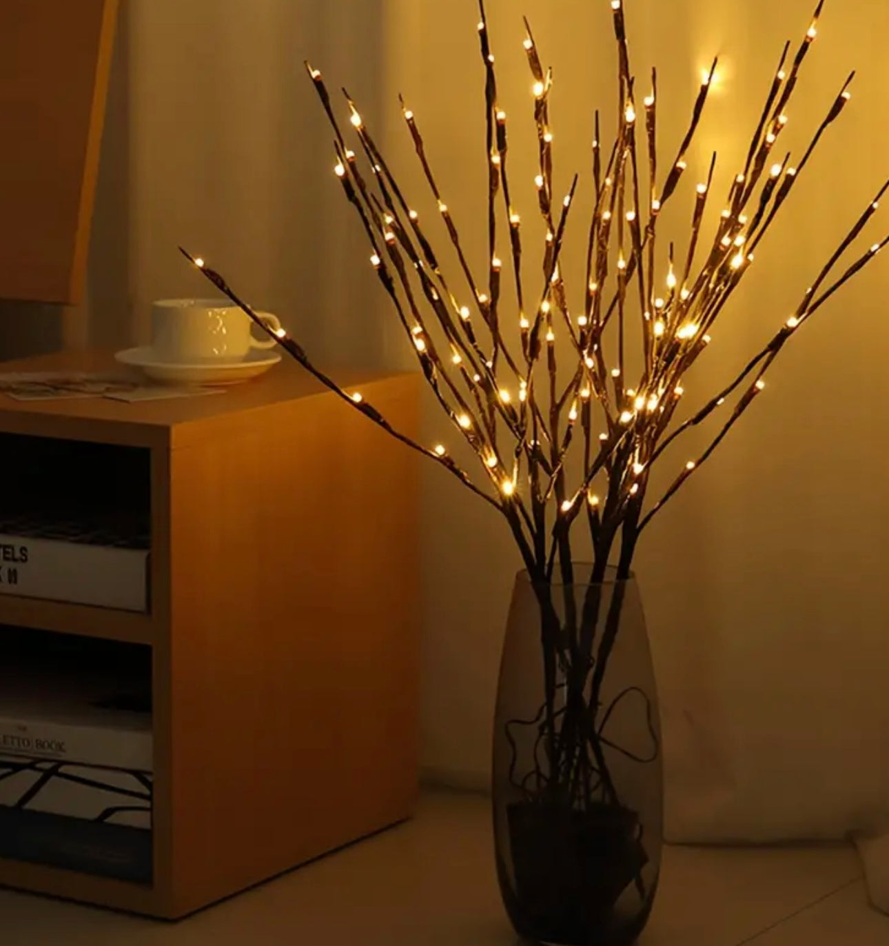 3 pack lighted Stems- 28in length with 32lt LED warm lights per stem