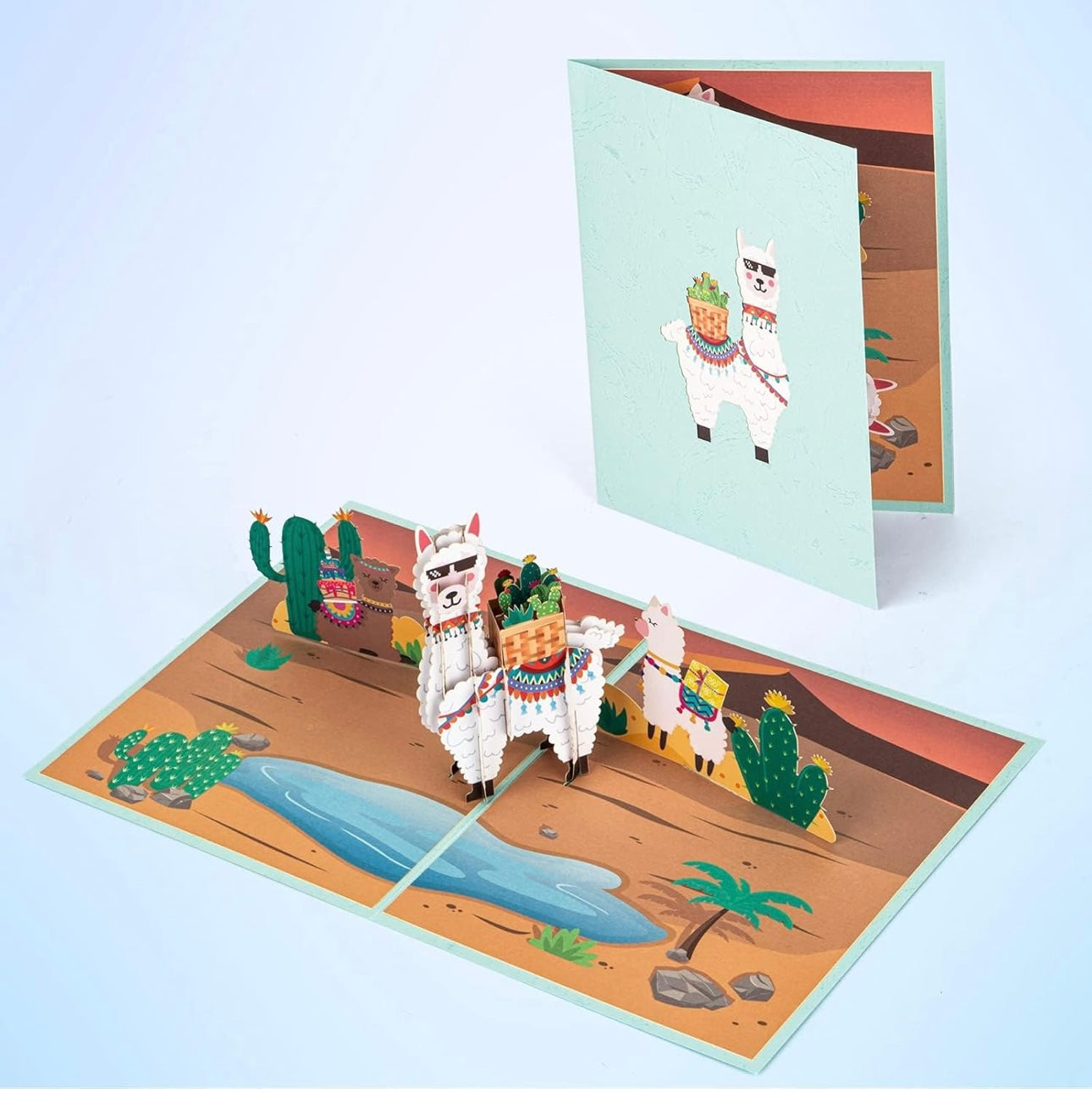 Alpaca/Lama 3D popup Greeting Card