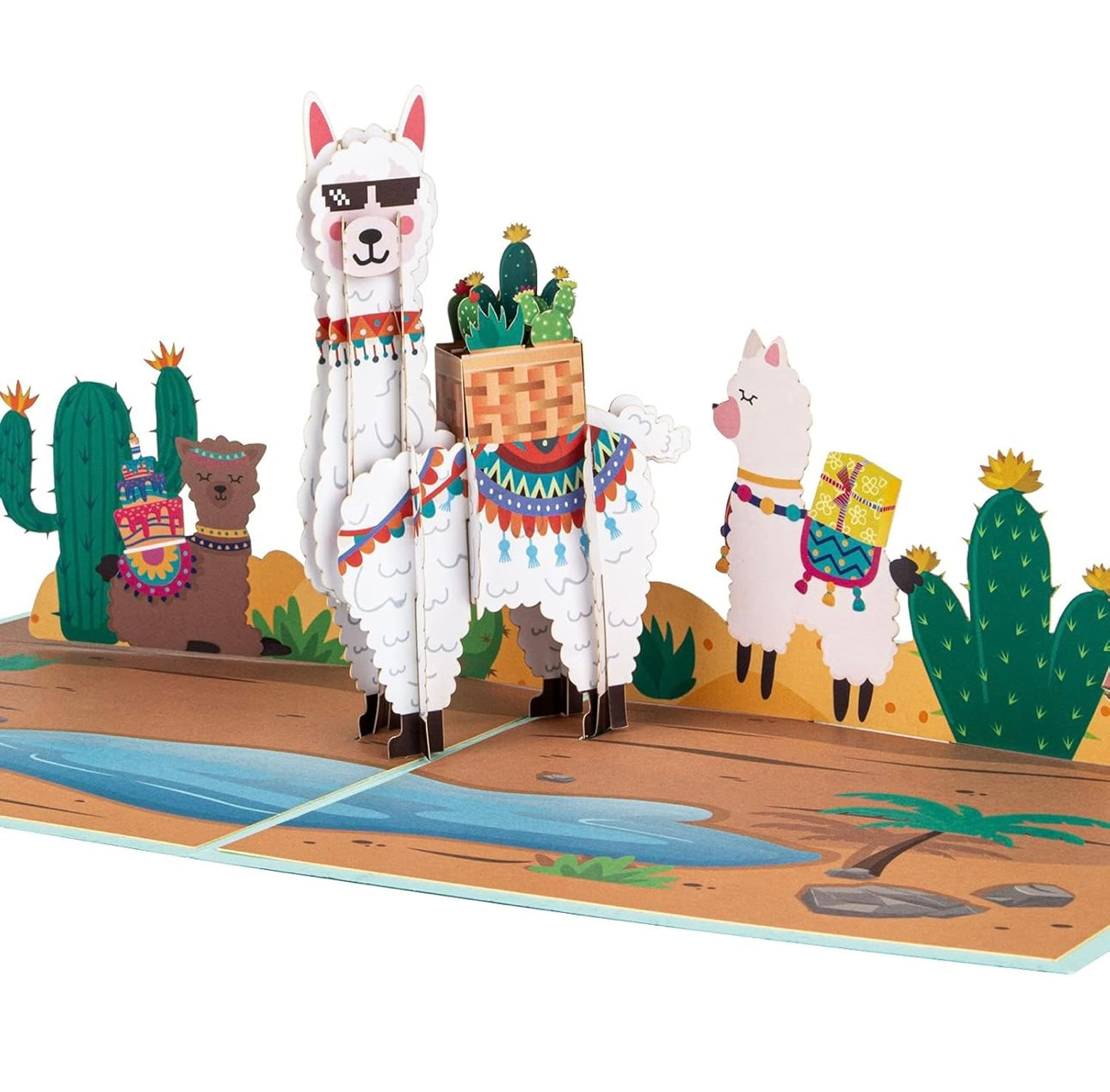 Alpaca/Lama 3D popup Greeting Card