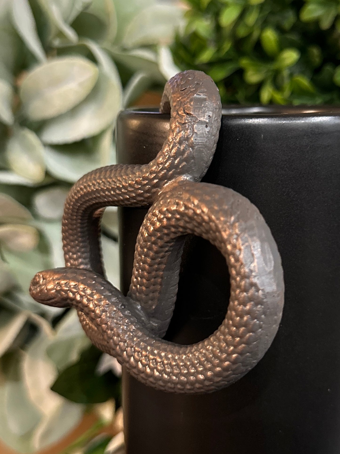 Hanging Snake-Bronze-4"H