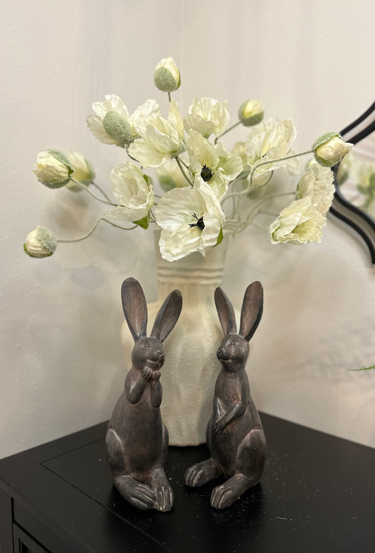 20" Poppy Spray (Cream)