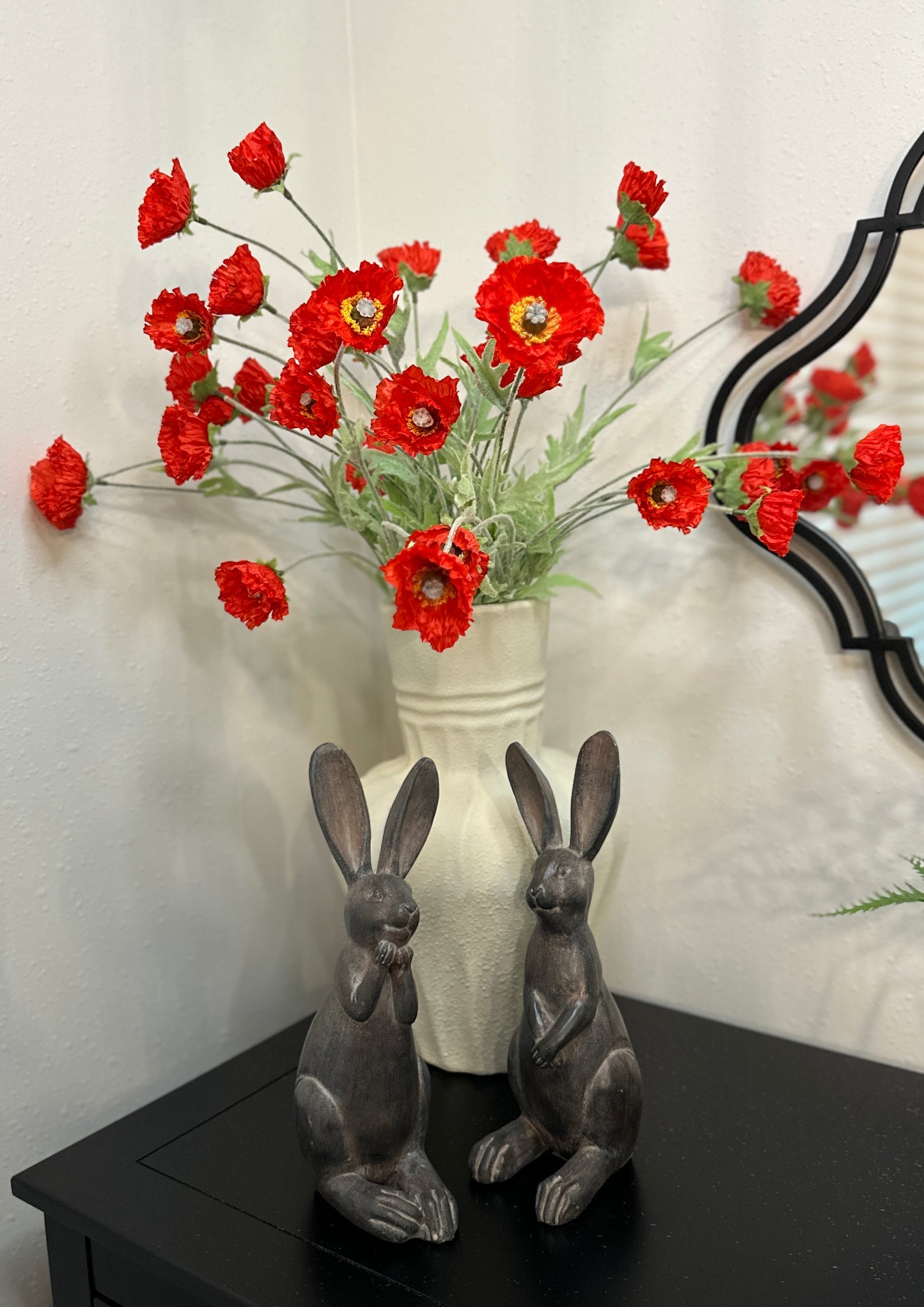 26" Meadow Poppy Spray (Watermelon)