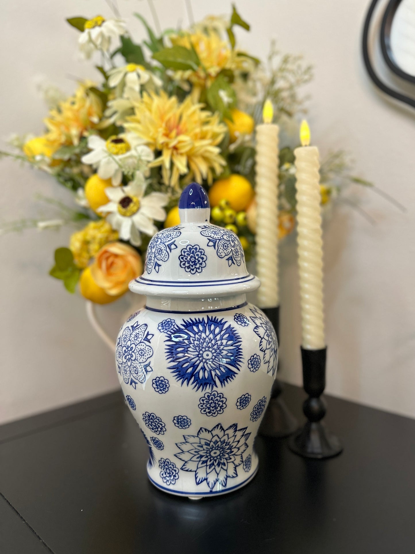 Ginger Jar Blue & White 10 in.