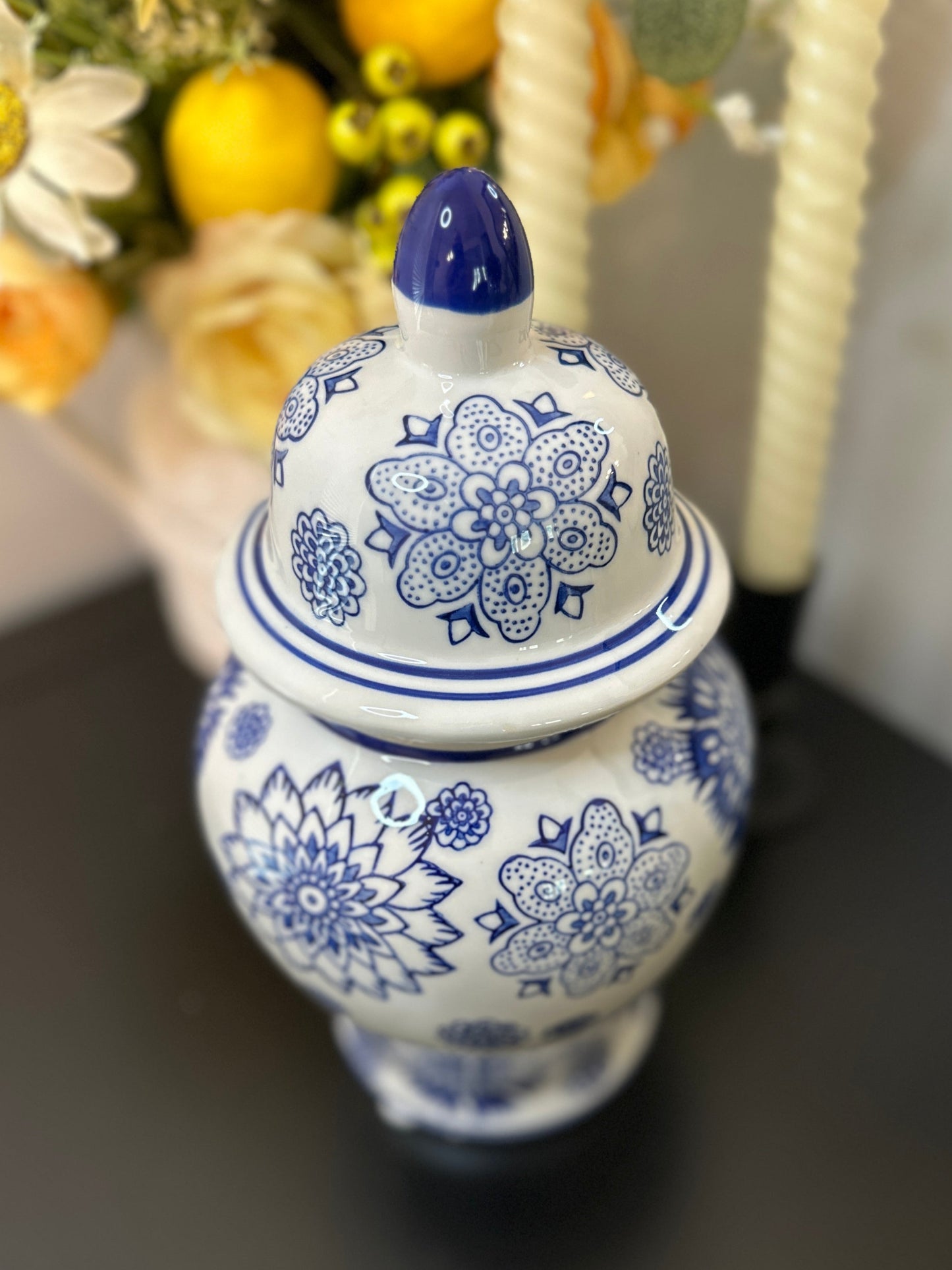 Ginger Jar Blue & White 10 in.