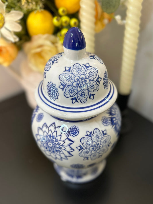 Ginger Jar Blue & White 10 in.