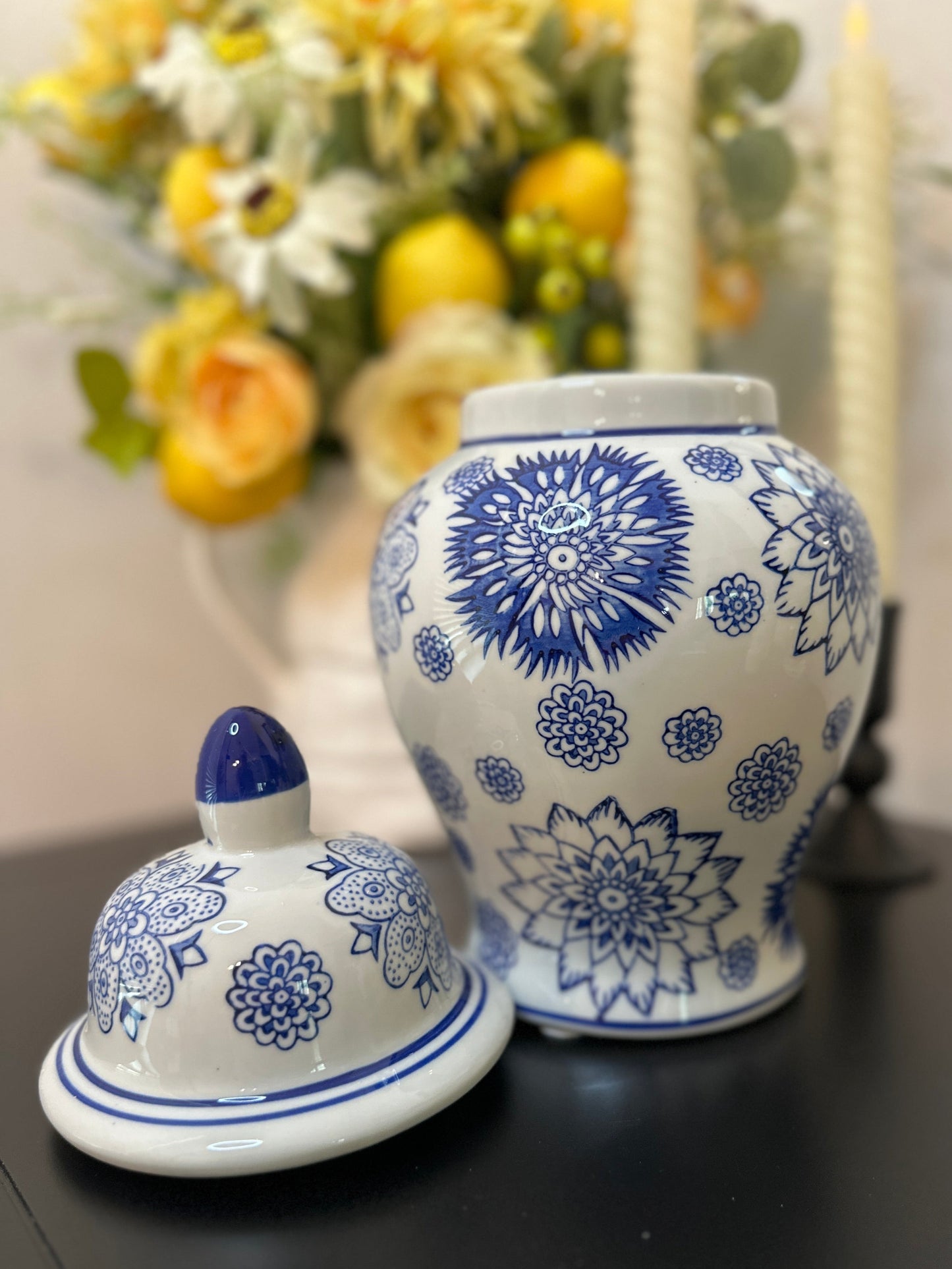 Ginger Jar Blue & White 10 in.