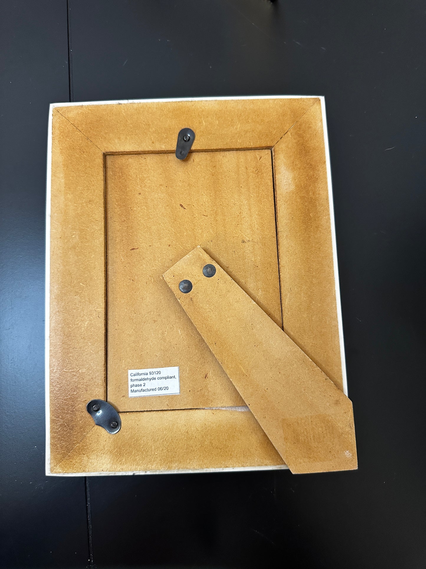 Scratch Dent: Black and White stipe photo frame