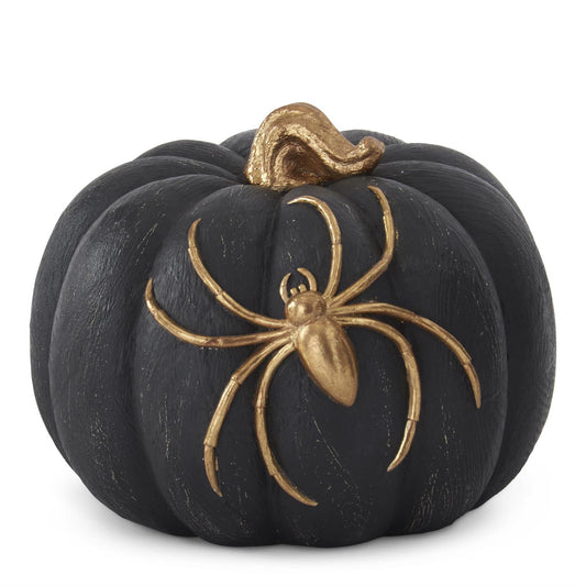 Black and Gold decorative pumpkins (2 styles/sizes)