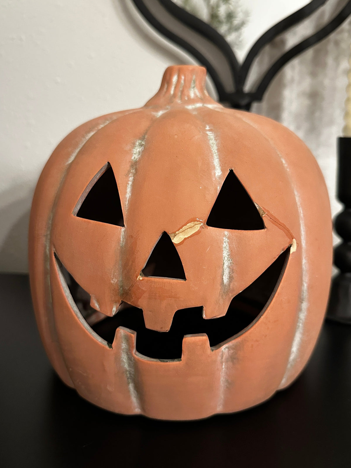Scratch & Dent: Ceramic Jack O' Lanterns (2 Large)