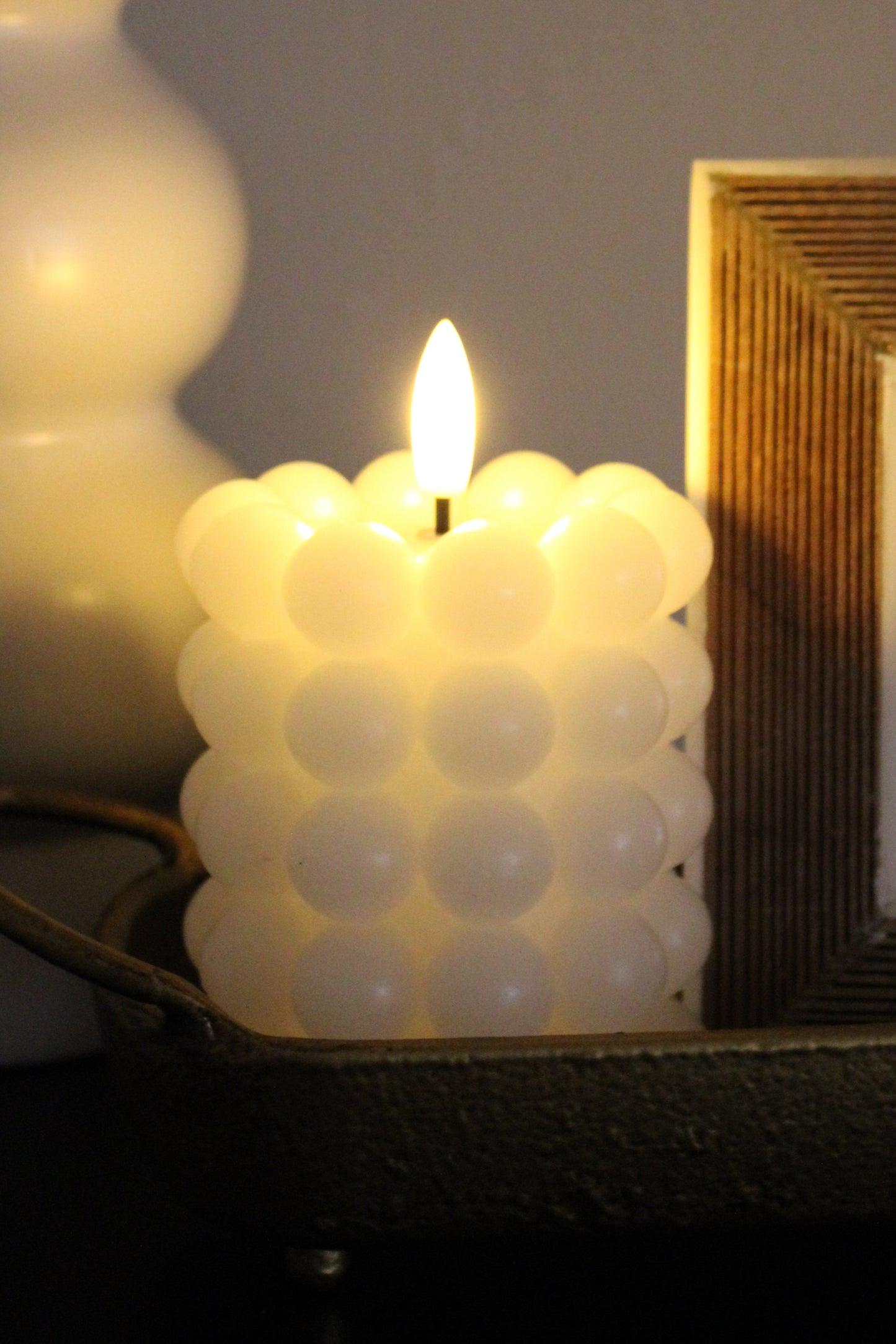 Wax LED Flickering Candle