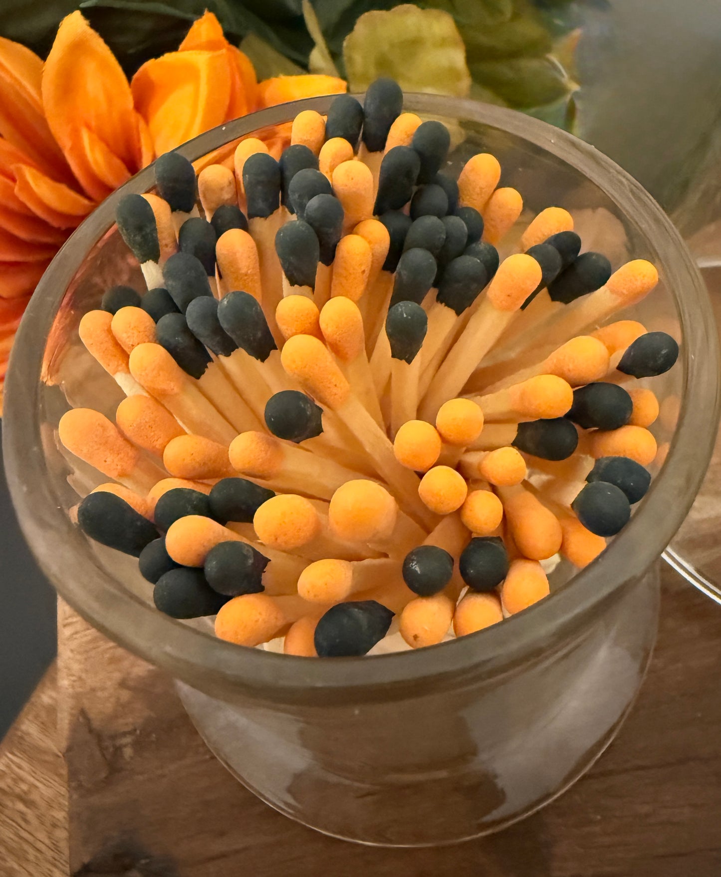 Glass Cloche w/ 100 Matches (available in 20 colors)