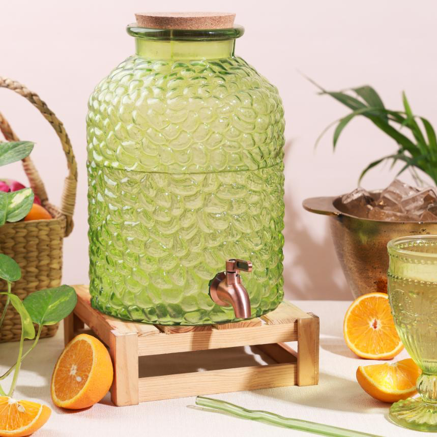 Evara Beverage Dispenser 164oz. - Green