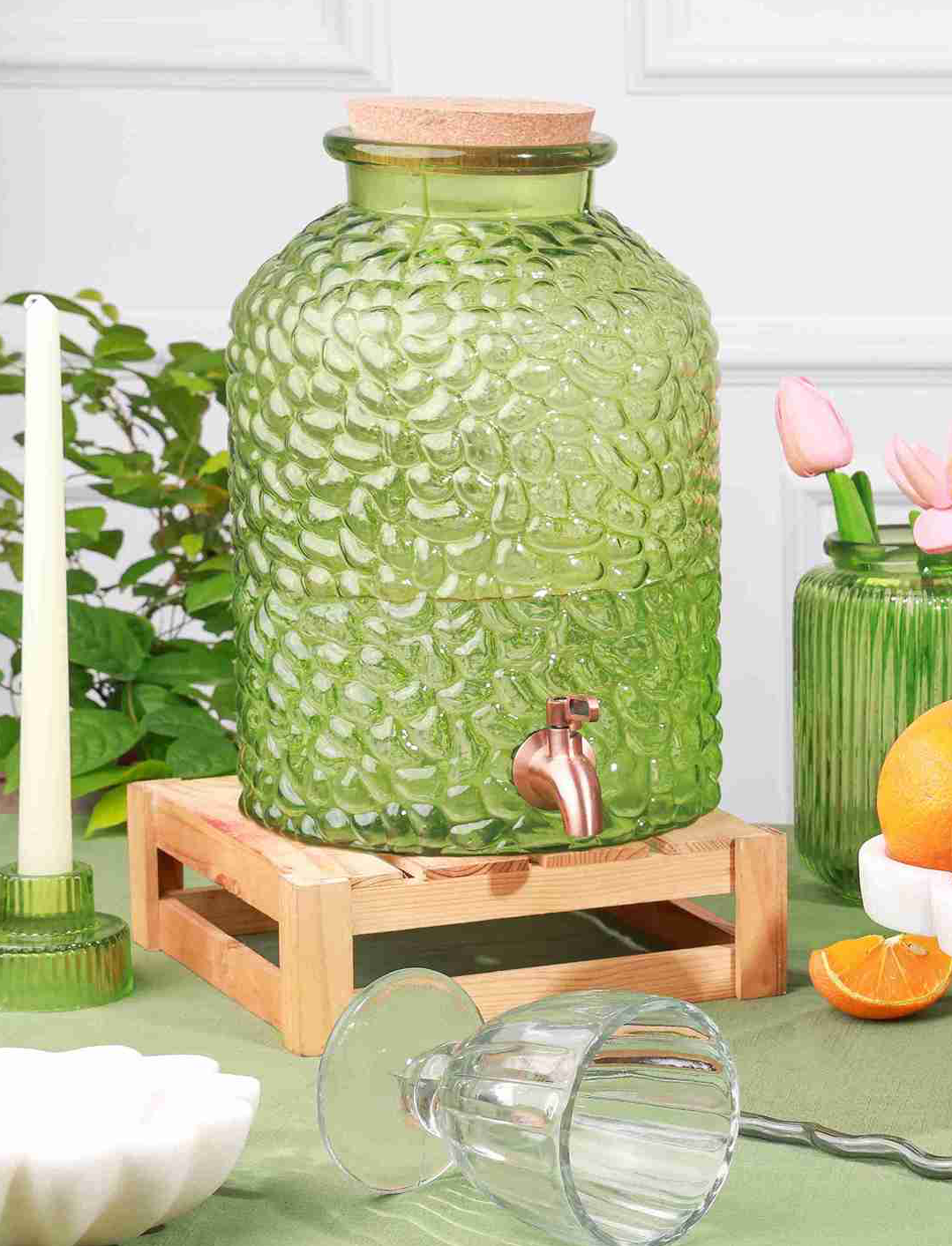 Evara Beverage Dispenser 164oz. - Green