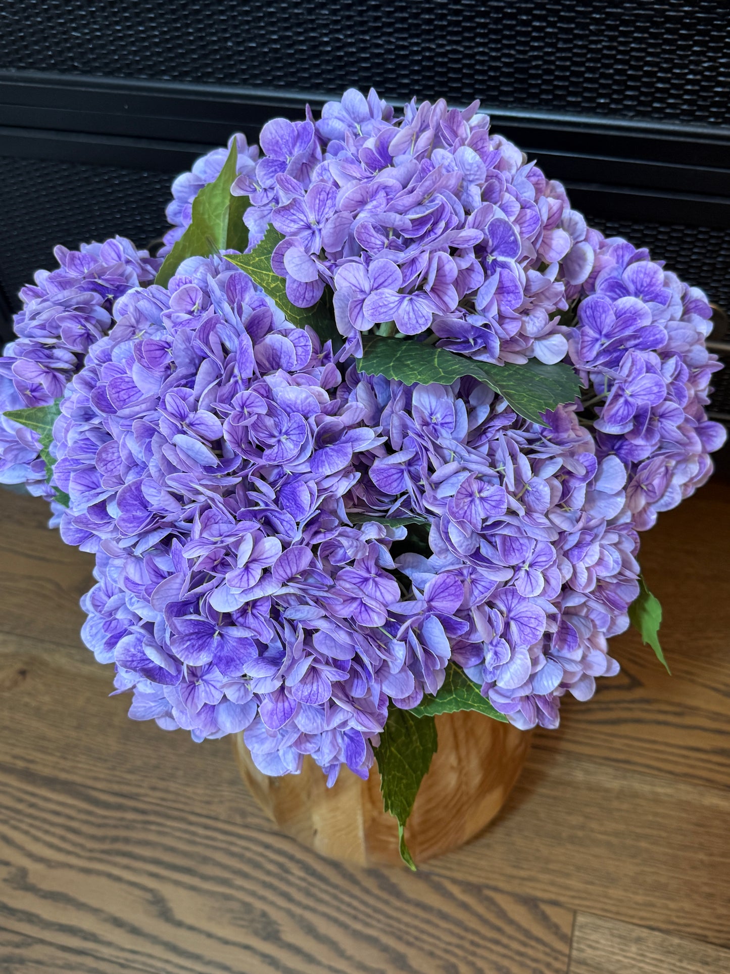 Real Touch Hydrangea Stems- 21in (purple)