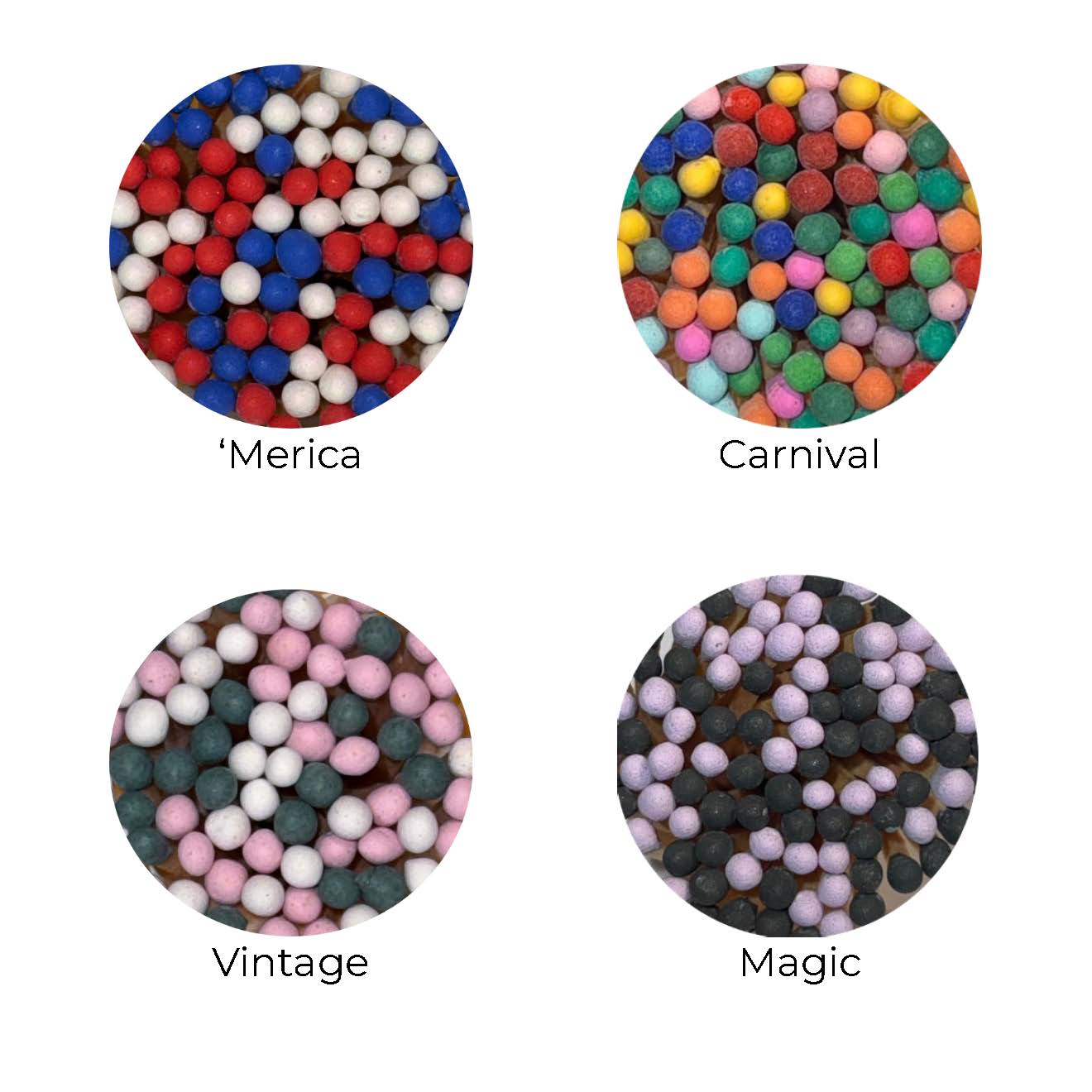 Small Pedestal Dome - 55ea matches (multiple colors)
