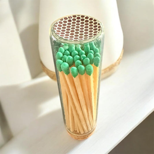 4" Flat Top Cigar Tube -Safety Matches- 30ea