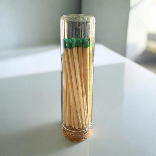 4" Flat Top Cigar Tube -Safety Matches- 30ea