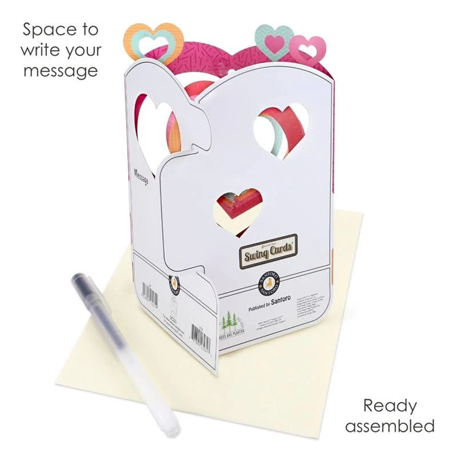 "Hearts of Love" Interactive 3D Greeting Card