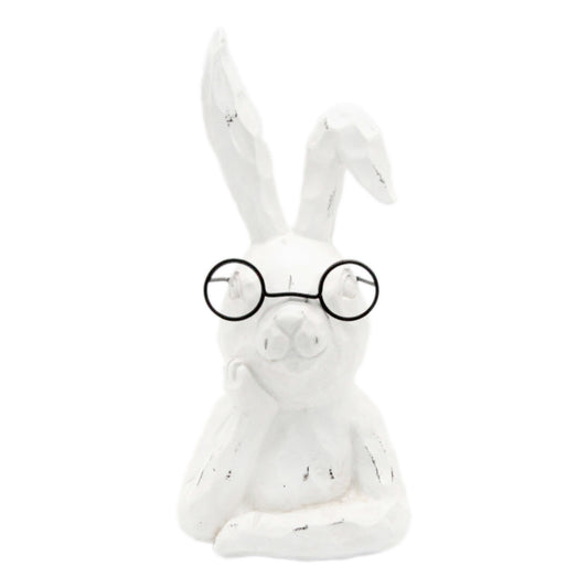 Thinking Bunny with Glasses