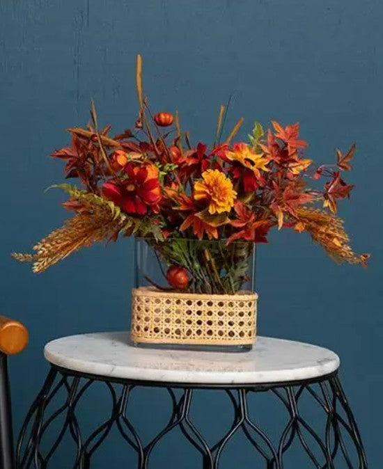 Fall Leaves, Berry & Cone Spray