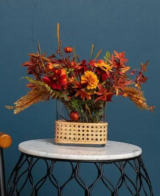 Fall Leaves, Berry & Cone Spray