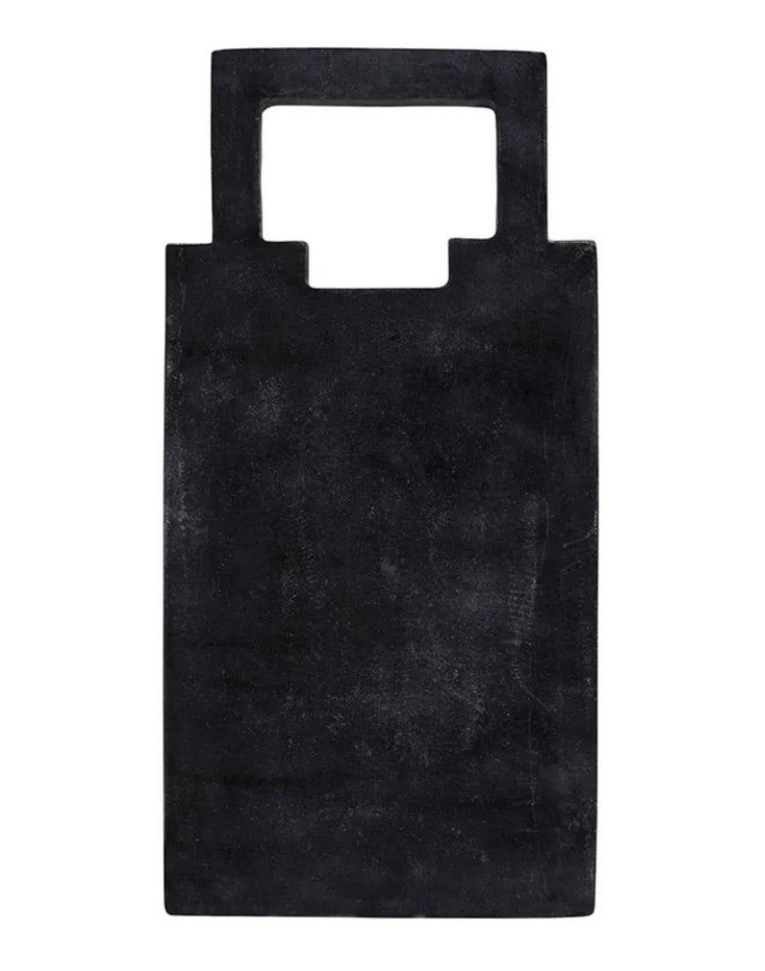 Marble Serving Tray W/ Carved Square Handle (2 colors)