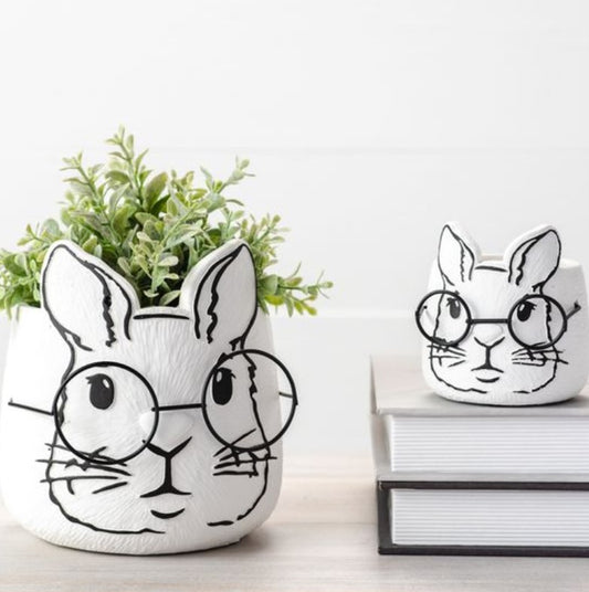 STUDY BUNNY PLANTERS (2 sizes)
