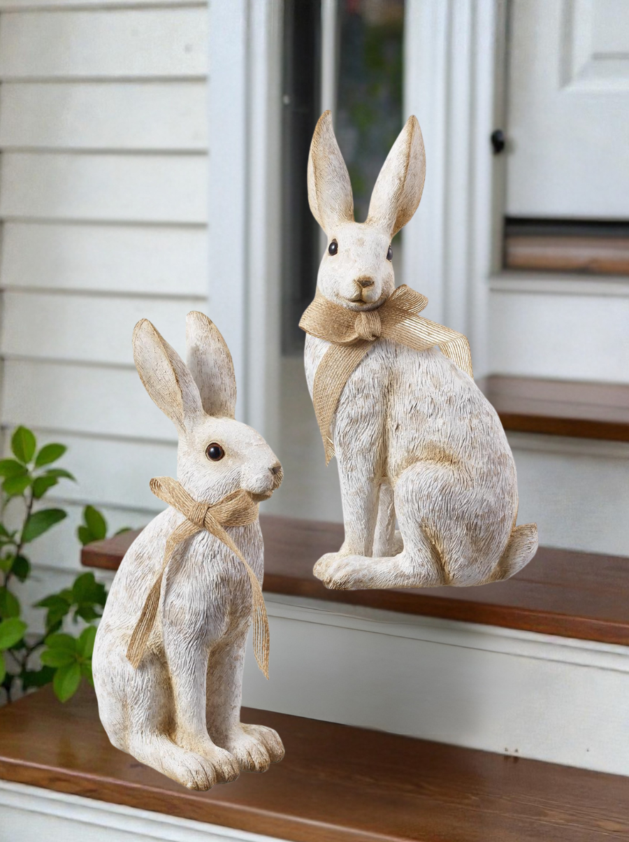 Beautiful Bunnies w/ Brown Bow (2 Styles)