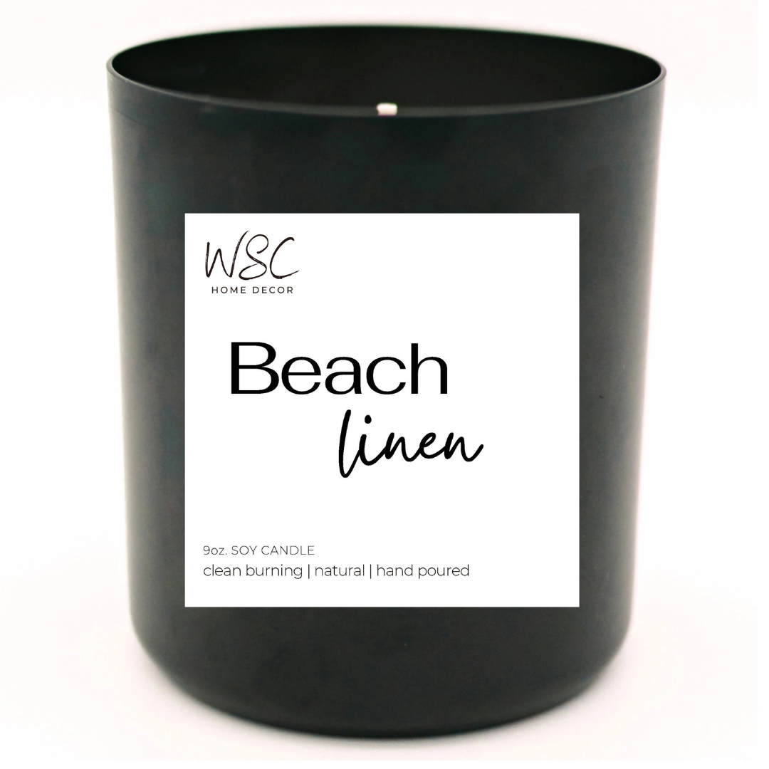 🌊 Beach Linen – 9oz Soy Candle or Wax Melts