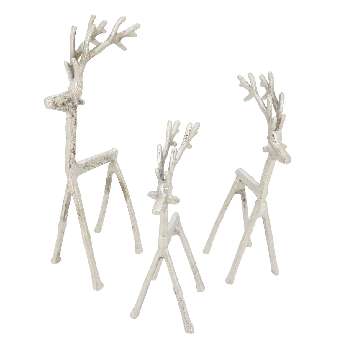 Reindeer Figurines (3 Sizes in Silver & Gold)