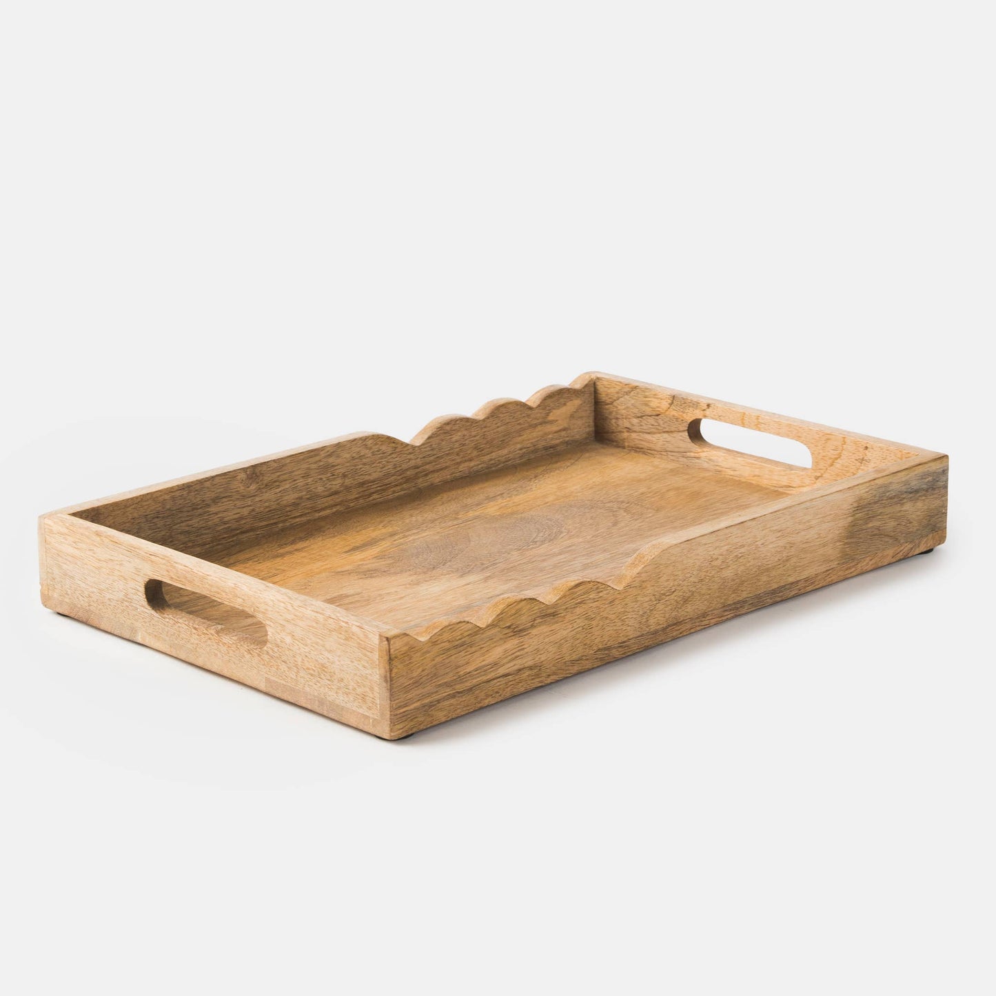 Scalloped Elegance Serving Tray