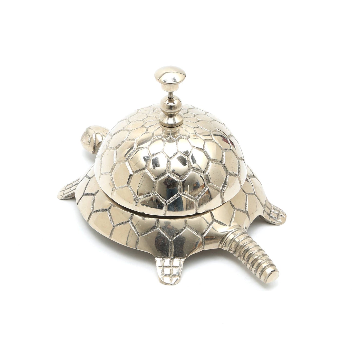 Silver Turtle Desk Bell