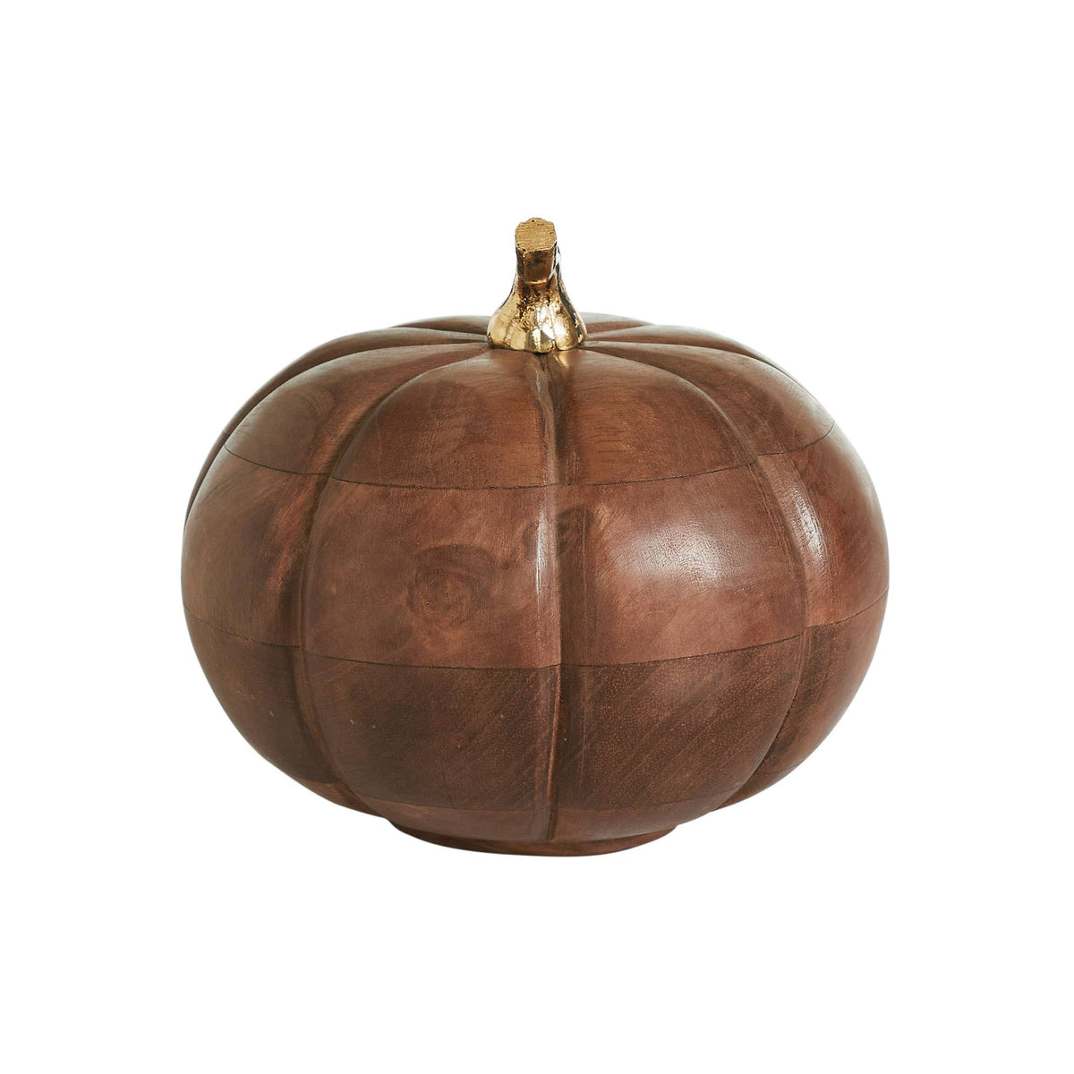 Rustic Mango Wood Pumpkin 7"