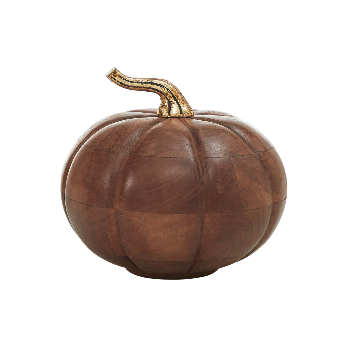 Rustic Mango Wood Pumpkin 7"