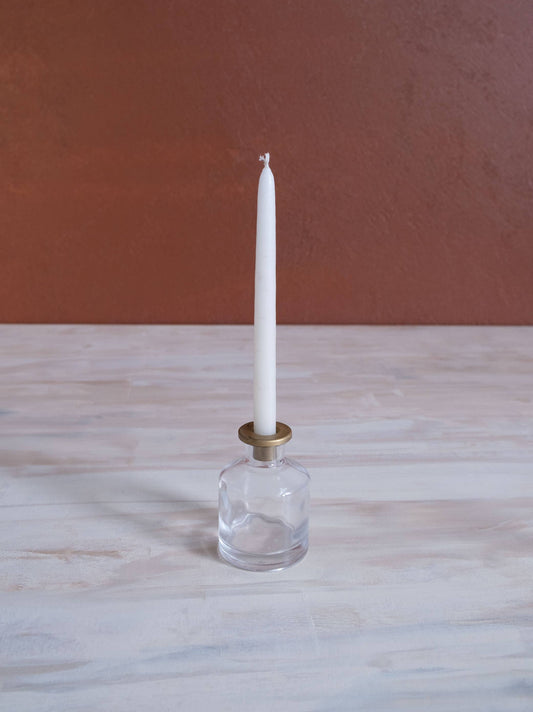 Skinny Taper Glass Candle Holder (3 Sizes)