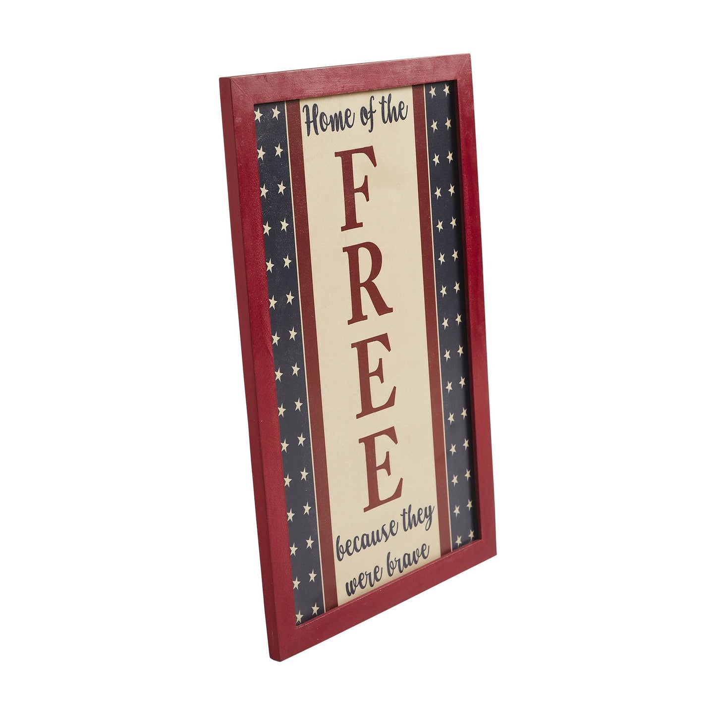 Americana Home of the Free Farmhouse Sign