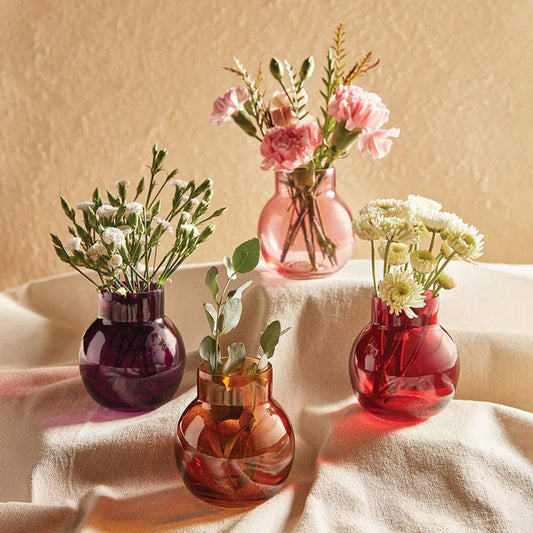 Light Rose Glass Bud Vase