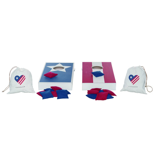 Table Top Patriotic Corn Hole Set