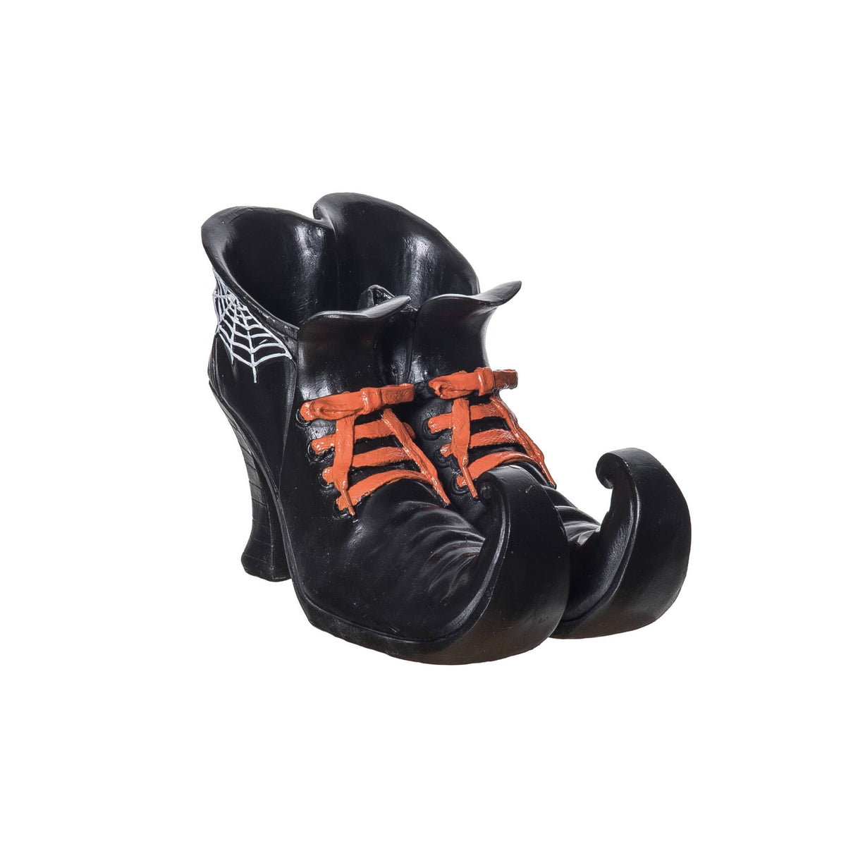 Black Halloween Witches Boots