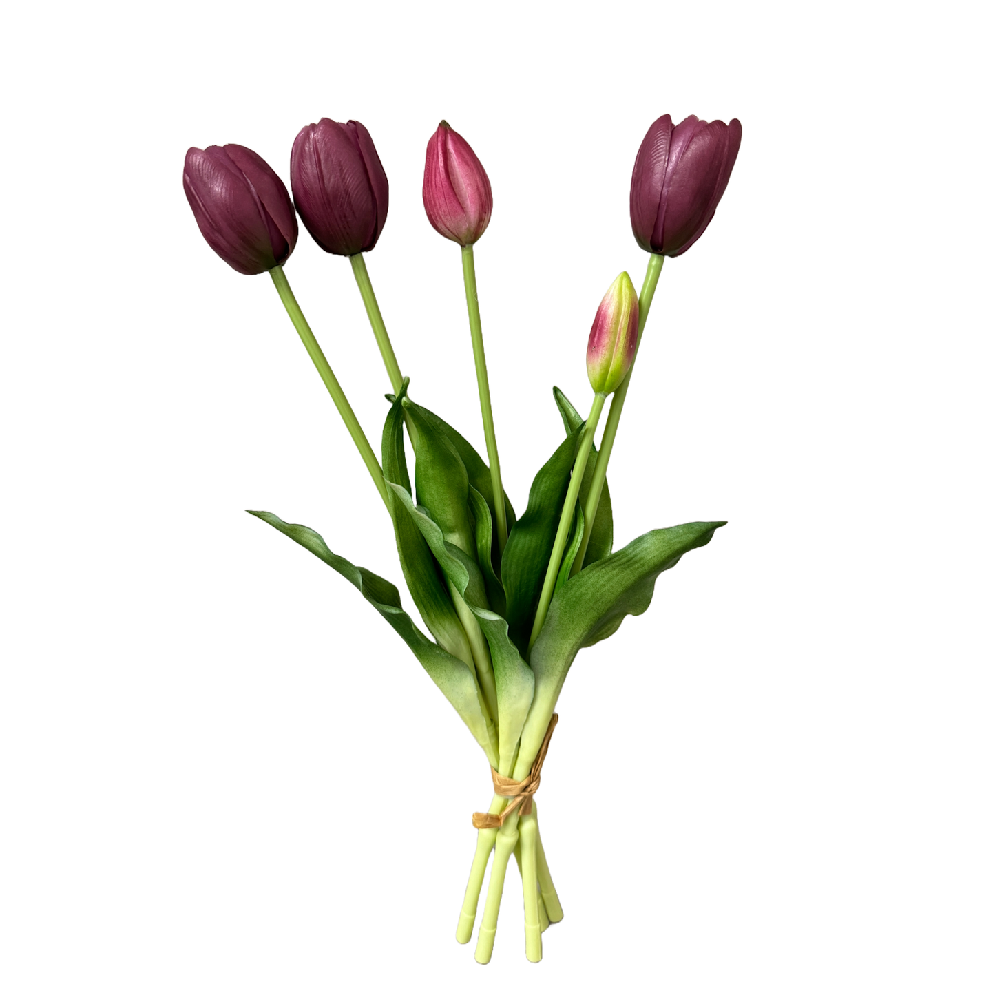 16" Tulip Real Touch Lifelike Bunch (Multiple Colors)