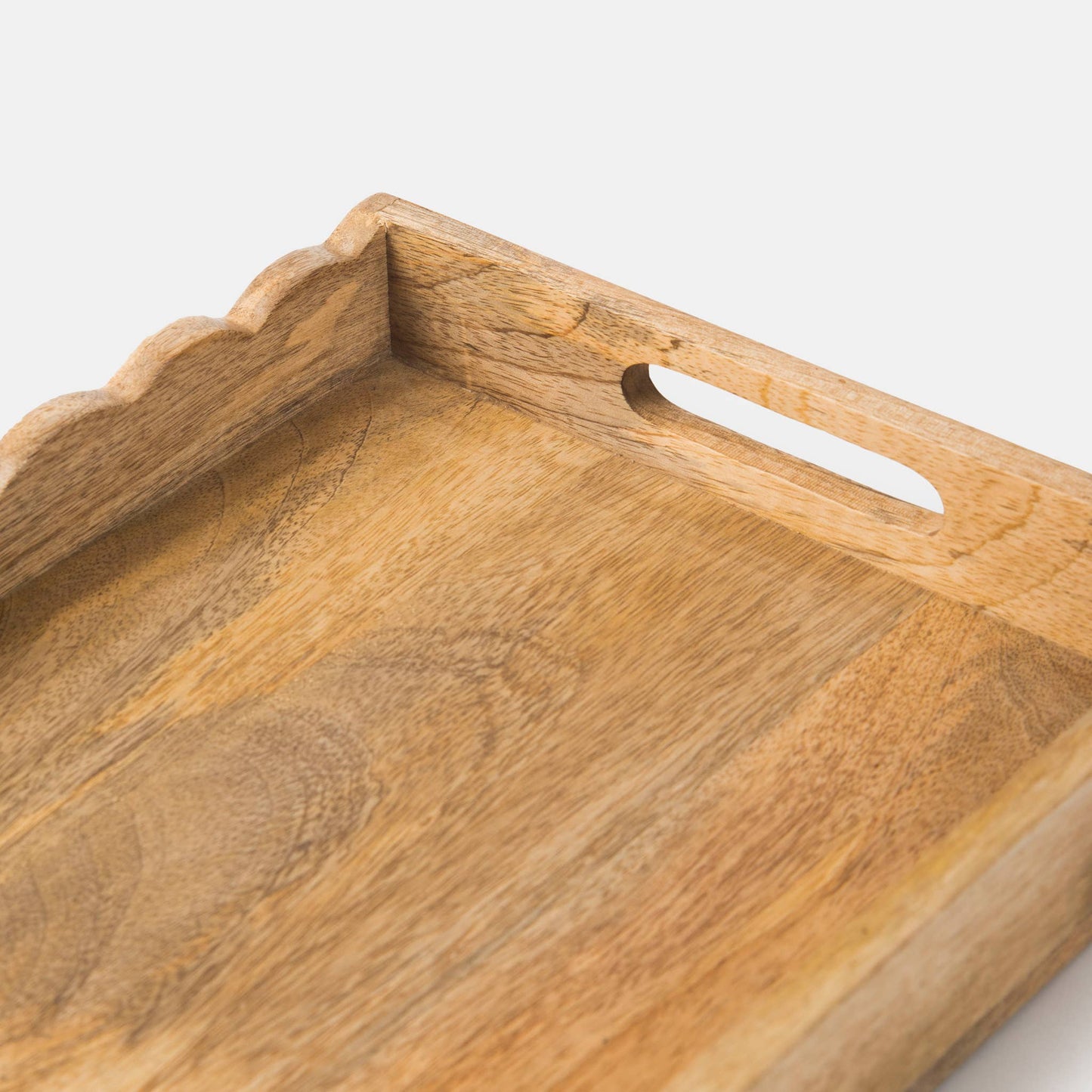 Scalloped Elegance Serving Tray