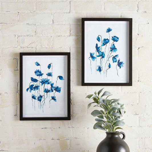 Framed Painting - Blue Orchids (2 Styles)