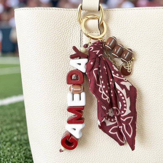 GAMEDAY Keychain Bag Charm (Multiple Team Colors)