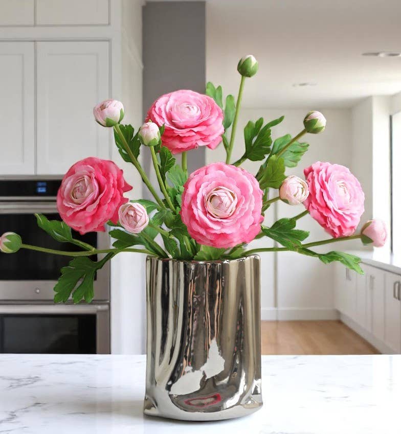 Ultra Realistic Artificial Real Touch Ranunculus