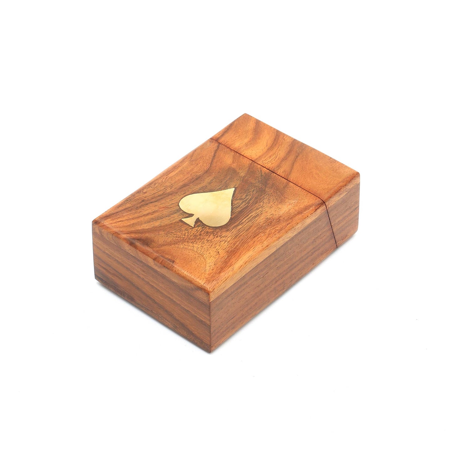 Wooden Playing Cards Box with Cards
