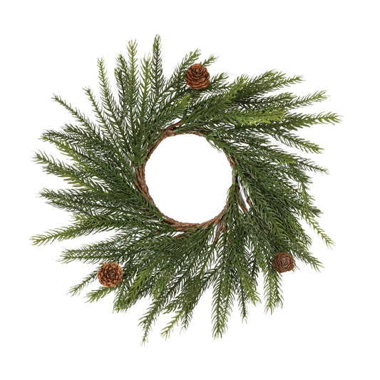 14" Norway Spruce Wreath/Candle Ring